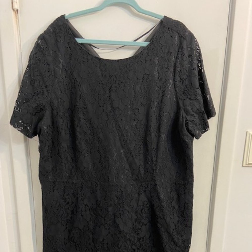 Joe Fresh Black Lace Shift Dress